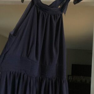 Formal dress. Worn twice. Dark blue.